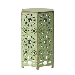Iron Side Table - 12 Inch, Green As Shown - 1 of 2
