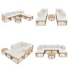 7 Piece Patio Furniture Set with Cushions,All Weather Rattan Sectional Sofa Set with Round Coffee Table,Modular Outdoor Wicker Conversation Set-Koiai - 2 of 4