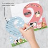 Big Dot of Happiness 2nd Birthday Girl Farm Animals - Shaped Fill-In - Pink Barnyard Second Birthday Party Invitation Cards with Envelopes 12 Ct - 2 of 4