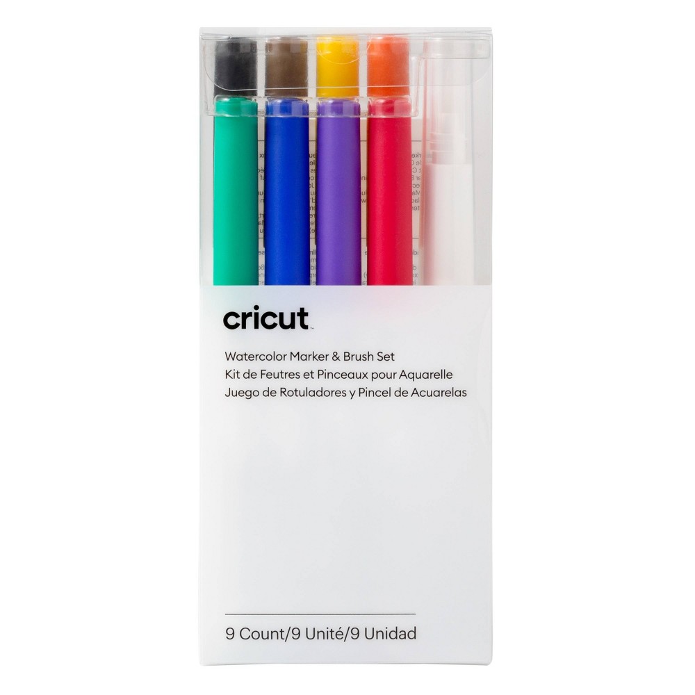 Photos - Felt Tip Pen Cricut 9pk Watercolor Markers 1.0 