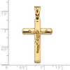 Black Bow Jewelry 14k Yellow Gold Polished Crucifix Pendant, 21 x 38mm - 4 of 4