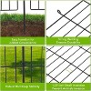 Decorative Garden Fence,10 Panels No Dig Decorative Fence with Gate for Outdoor,Yard, Patio, Animal Barrier Rustproof Metal Wire Panel,Dog Fence - 2 of 4