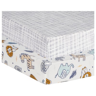 Image of Trend Lab Flannel Playard Sheets - Zambia 2pk