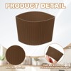 Unique Bargains Silicone Protective Heat Resistant Non Slip Coffee Cup Sleeve 6 Pcs - 3 of 4
