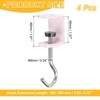 Unique Bargains Steel Adjustable Hanging Bag Desk Mount Utility Cat Claws J Hooks 4 Pcs - 2 of 4