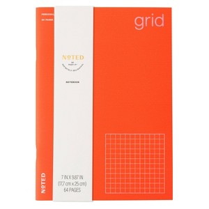 Noted by Post-it Soft Cover Grid Notebook Orange 64 Pages - 1 of 2