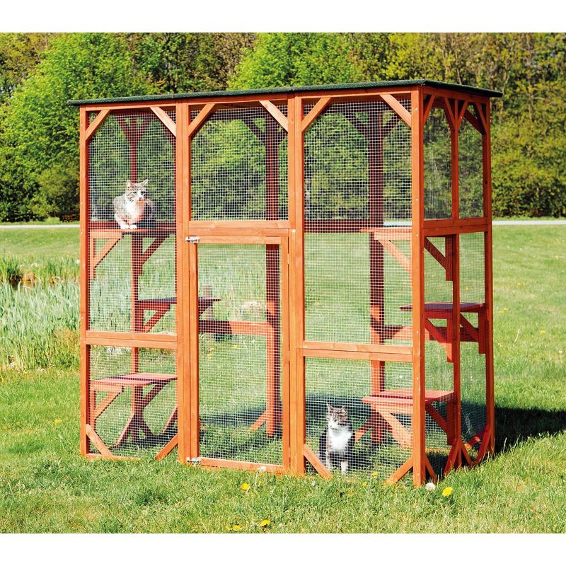 TRIXIE Pet Products Wooden Outdoor Cat Sanctuary, 3 of 6
