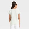 Girls' Short Sleeve Girl Band Graphic T-Shirt - Cat & Jack™ Steam Green - 2 of 3