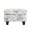 CAVINAS Plush Upholstered Ottoman Bench, Ottoman Foot Rest, Bedroom End Bench, Entryway Padded Footstool with Birch Wood Legs - 2 of 4