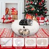 Christmas Tree Cat Donut Tunnels White Xmas Winter Plush Peekaboo Cave Toy Collapsible 3 Way for Small Kitten - 4 of 4