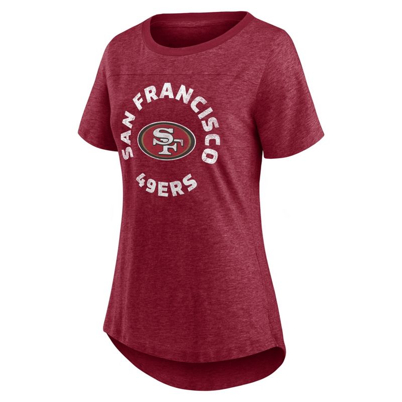 NFL San Francisco 49ers Women&#39;s Roundabout Short Sleeve Fashion T-Shirt, 2 of 4