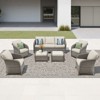 Buenhomino Outdoor Wicker Furniture Set – Swivel Glide Chairs, Sofas, Ottomans & Tables, All-Weather PE Rattan with Cushions for Patio, Garden & Deck - 2 of 4