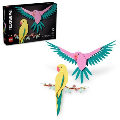 Image of LEGO Art The Fauna Collection – Macaw Parrots, Wall Art Décor 31211