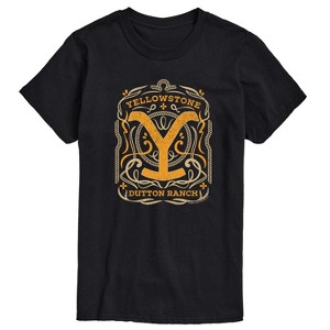 Men's - Yellowstone - Yellowstone Flourish Design Short Sleeve Graphic T-Shirt - 1 of 4