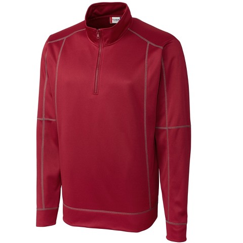 Clique Men's Helsa Half Zip Jacket - Darkest Red - XXL