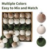 Orieon 25PCS DIY Velvet Christmas Ball Ornaments, 2.36 Inch Shatterproof Xmas Tree Decorations for Holiday Crafts & Home Decor - 2 of 4