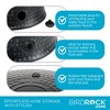 BIRDROCK HOME Water Hose Holder Pot w/ Lid - 200ft Hidden Garden Hose Storage, Heavy-Duty Alloy Organizer for Patio, Lawn & Yard - Charcoal - 4 of 4