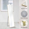21''x64'',Gold-rect Floor Standing Mirror, Wall Mirror with Stand Aluminum Alloy Thin Frame - 3 of 3