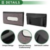 Unique Bargains Universal Car Tissue Holder Sun Visor Holder Tissues Box Cover Car Backseat Extra Large Tissue Organization Faux Leather Multicolour - 4 of 4