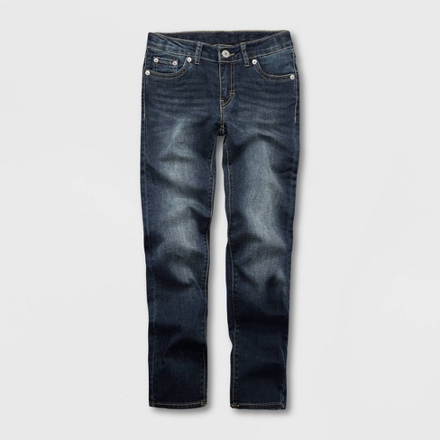Levi's® Girls' Mid-rise Super Skinny Jeans - Blue Asphalt Dark Wash 6 :  Target