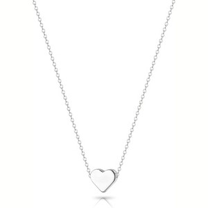 Gold Heart Necklace for Women Trendy 14K Gold/Silver Plate Cute Heart Pendant Choker Necklaces - 1 of 4