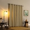 Sun Zero 100% Blackout Satti Embroidered Leaf Grommet Curtain Panel - image 2 of 4