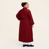 Women's Buffalo Check Long Sleeve Utility Midi Shirt Dress - Woolrich x Target Red/Black - 2 of 4