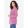 Roaman's Women's Plus Size Long Sleeve Crewneck Ultimate Tee - 4 of 4