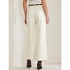 Allegra K Women's Fall Winter Wool Blend High Waist Wide Leg Business Casual Pants - 4 of 4