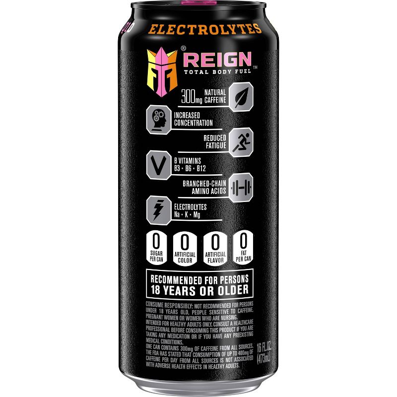 Reign Reignbow Sherbet Energy Drink - 16 fl oz Can, 4 of 7