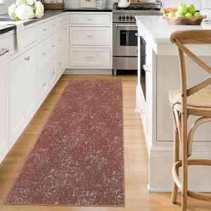 Modern Area Rugs for Living Room Bedroom, Solid Indoor Carpets, Low Pile Non-Slip Rug - 1 of 4
