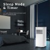 Kismile 10000 ASHRAE BTU/6000 BTU DOE 115-Volt Vented Medium Room Portable Air Conditioner Remote Included - 4 of 4