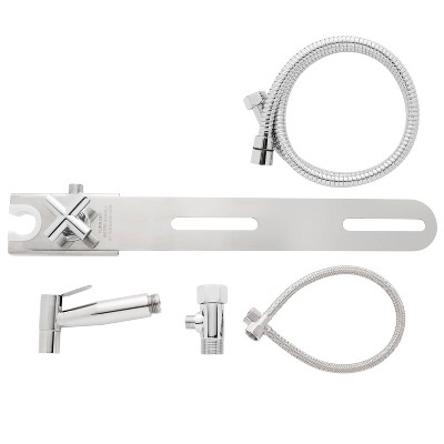 Stainless Steel Handheld Bidet Sprayer with Holster and Shut Off Valve