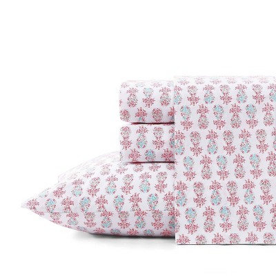 Tommy Bahama Queen Sheet Set Pineapple Splash Pink