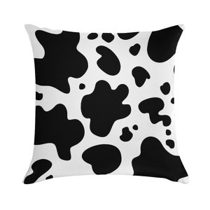 Cow Black White Pillow Covers 18x18 Decorative Throw Pillows Soft Square Cushion Covers for Couch Sofa Bedroom - 1 of 1