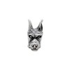 Black Bow Jewelry Sterling Silver Doberman Pinscher Head Bead Charm - 2 of 4
