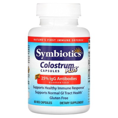 Symbiotics Colostrum Plus, 60 Veg Capsules