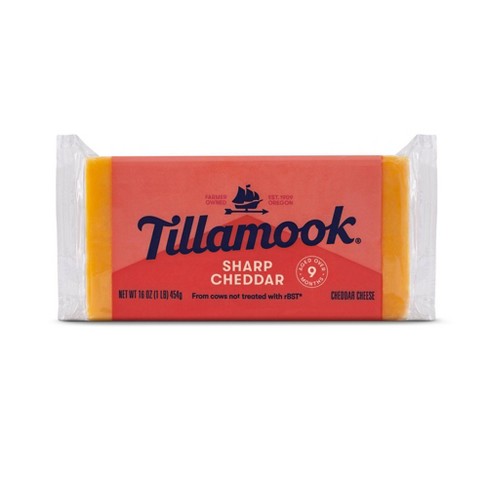 Tillamook Sharp Cheddar Cheese Loaf - 16oz : Target