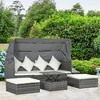 Resenkos 4-Piece Wicker Furniture Set , Outdoor Sectional Furniture, - 2 of 4