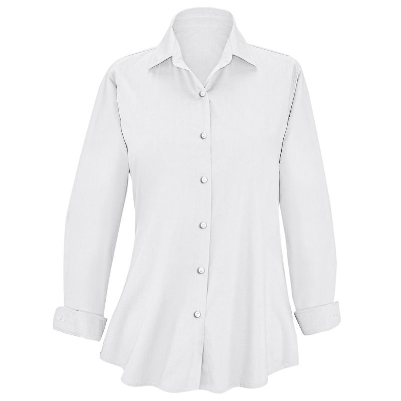 Collections Etc No-iron Tunic Length Shirt, 3 of 6