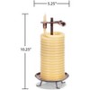 BRINJOY 80-Hour Vertical Candle, Eco-friendly Natural Beeswax with Cotton Wick - 3 of 4