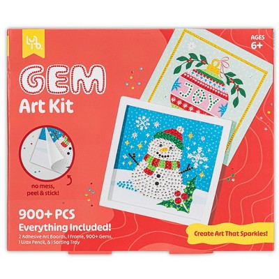 Little Yellow Bicycle: Snowman Gem Art Kit - Diy Sparkling Snowman ...