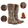 IUV Mid-Calf Cowgirl Boots Cowboy Western Pull-On Tabs Pointy Toe Boot Beige/White/Brown/Pink/Black - 3 of 4