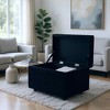 MAYEERTY Corduroy Storage Ottoman, Soft Cushioned, Living Room - 4 of 4