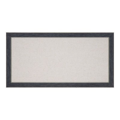 26" x 13" Wyeth Framed Fabric Pinboard Gray - Kate & Laurel All Things Decor
