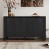 NicBex Retro Buffet Cabinet with Open Storage Kitchen Cabinet with Distressed Finish and Adjustable Shelves  for Living Room, Dining Room - 2 of 4