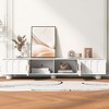 NicBex TV Stand for TVs up to 80 Inches,Entertainment Center with Glass Door,2 Drawers and Cabinets - 2 of 4
