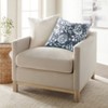 2-Pack Cotton Slub Navy Distressed Floral Throw Pillows and Pillow Inserts Set - Becky Cameron, Distressed Floral Navy, 20 x 20 - 4 of 4