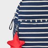 Girls' 10.72" Striped Mini Backpack - art class™ White/Navy Blue - 4 of 4