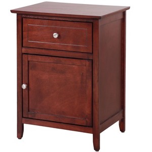 NicBex Nightstand with Drawer and Door Modern End Table with Large Storage Space for Bedroom,Living Room - 1 of 4